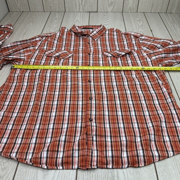 Marithe Francois Girbaud Shirt Mens 3XL XXXL Orange Long Sleeve Button‎ Up - Picture 2 of 7